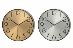 4Living 30 Cm Seinäkello Alumiinitausta