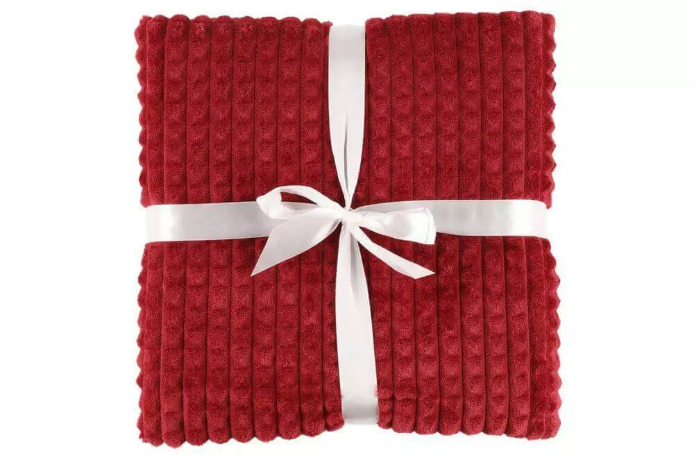 4Living Comfy Torkkupeitto Viininpunainen 140x200 Cm - Image 4