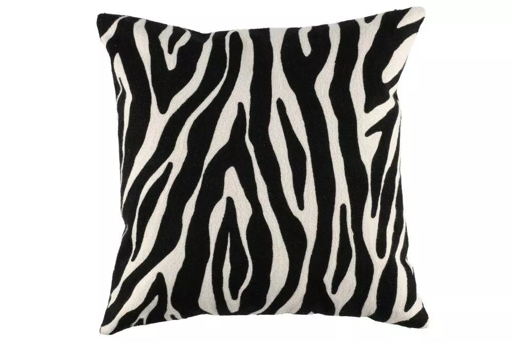 4living Zebra Koristetyyny Musta 45x45 Cm