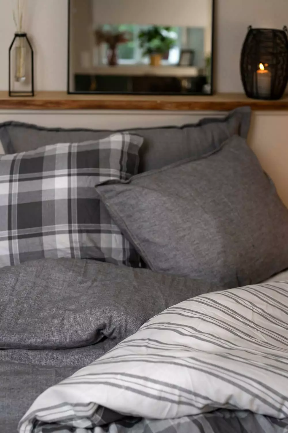 FanniK Soma Pussilakanasetti Harmaa 150x210 Cm - Image 6