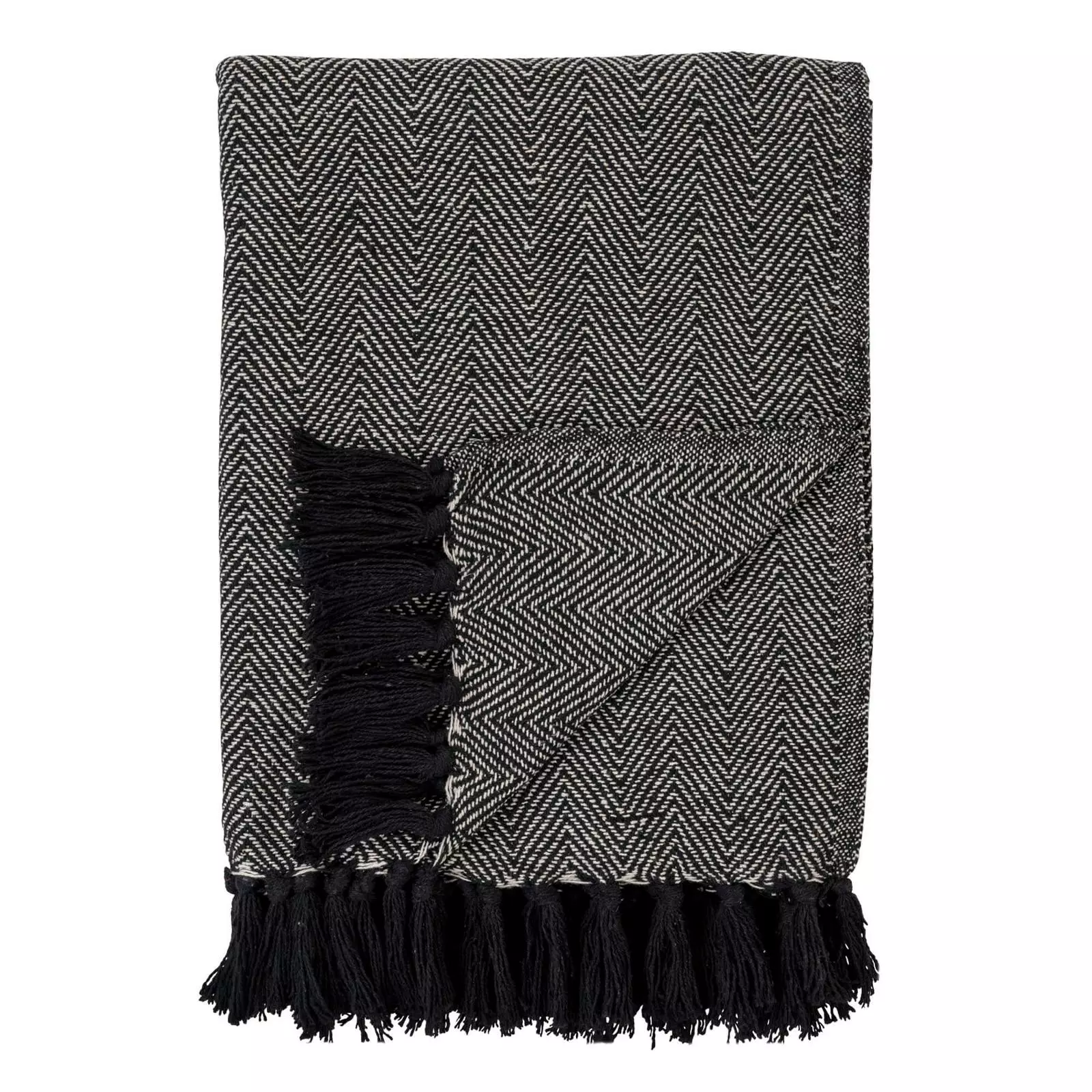 House Nordic Cort Torkkupeitto Mustavalkoinen