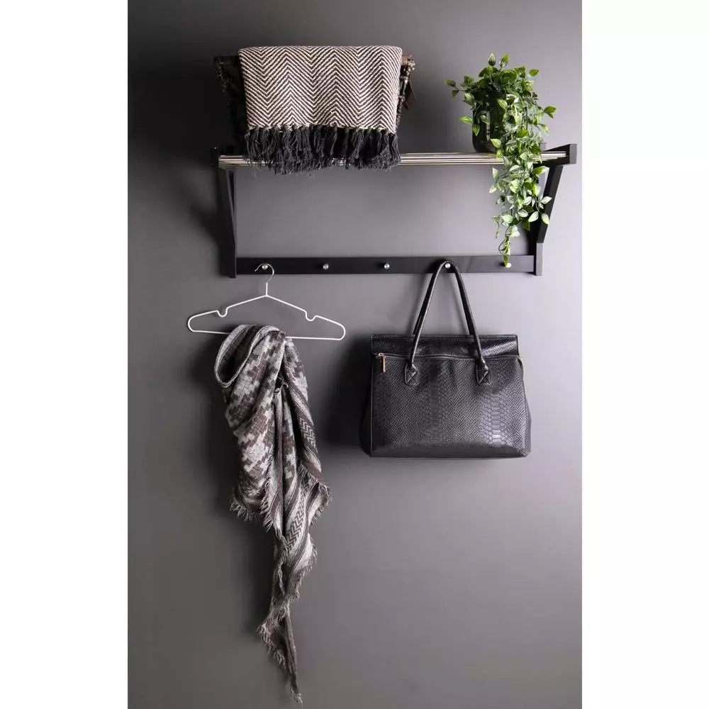 House Nordic Padova Naulakko Hattuhyllyllä Musta - Image 4