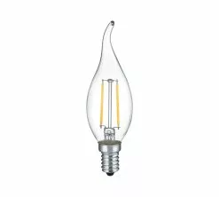 Lamppu LED E14 Filament Liekkikupu 2W 250 Lm 2700K