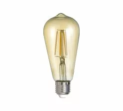 Lamppu LED E27 Filament Industrial 6W 420lm 2700K Ruskea