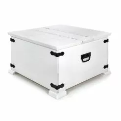 Linnea Arkkupöytä Valkoinen 80x80 Cm