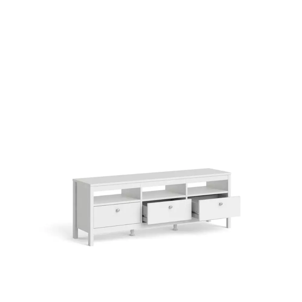 Madrid Tv-taso 3 Laatikkoa Valkoinen - Image 3