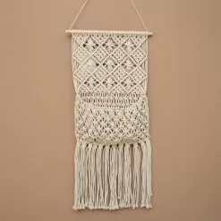 Mattokymppi Makrame Seinätasku Luonnonvalkoinen