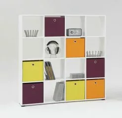 Mega 6 Hyllystö Valkoinen