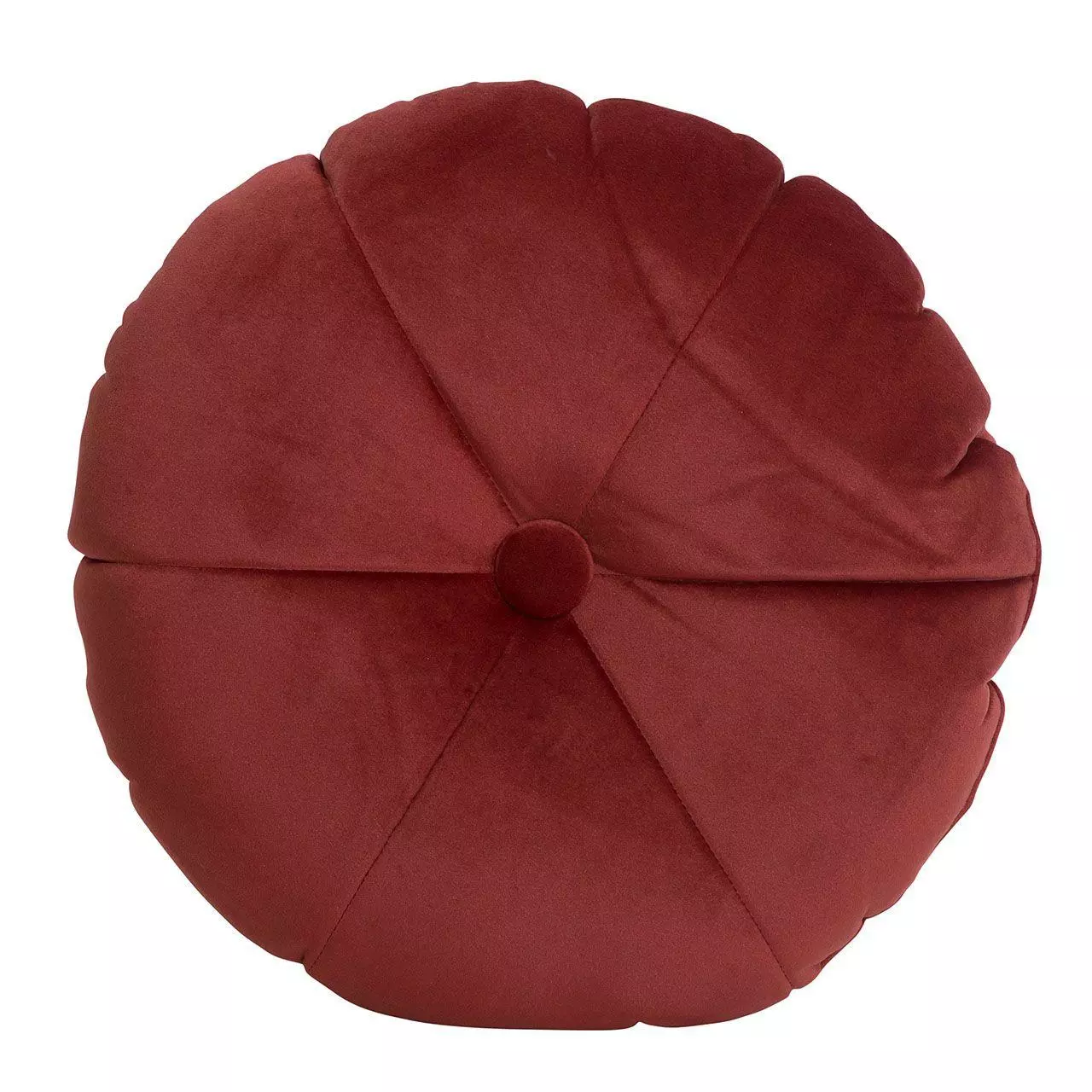 Svanefors Pyöreä Anthonia Samettityyny 40 Cm Viininpunainen