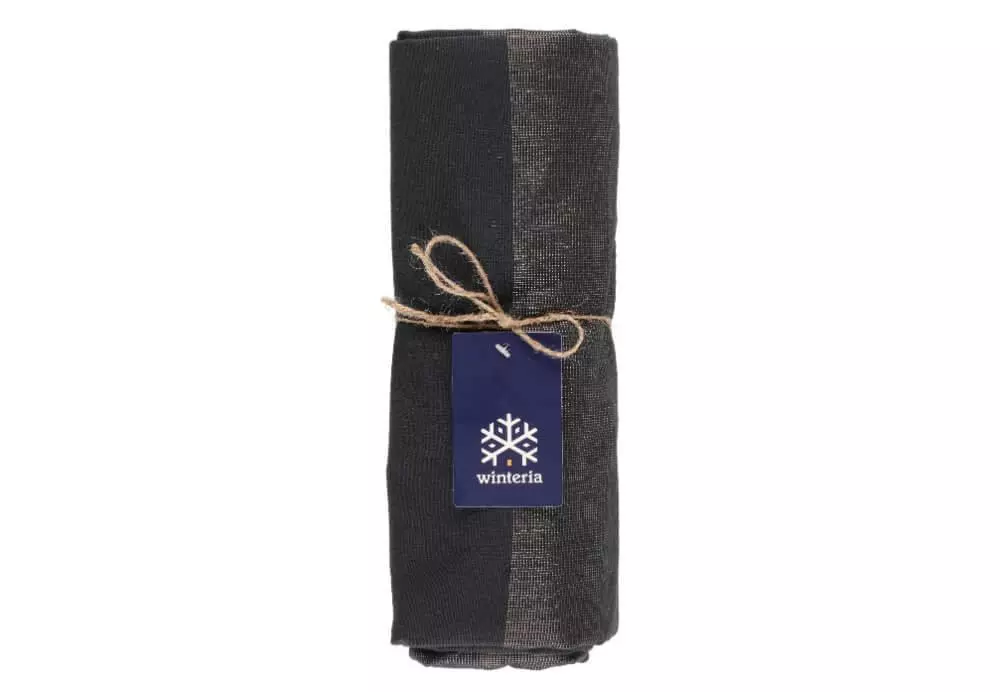 Winteria Goldie Torkkupeitto Musta 130x170cm - Image 2